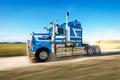 Truck on the road with speed blur Royalty Free Stock Photo