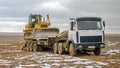 Truck, road tractor. Royalty Free Stock Photo