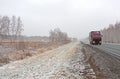 Truck on road