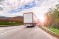 Truck on the roads of Europe Royalty Free Stock Photo