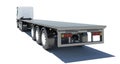 Truck with semitrailer platform