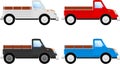 Truck. Side view. Set of colored vehicles Royalty Free Stock Photo