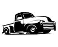 Truck silhouette logo vector concept 3100 emblem badge isolated.