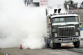 Truck smoke show Royalty Free Stock Photo