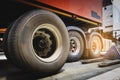 Truck spare wheels ,tire waiting for to change