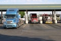 Truck Stop Fueling Royalty Free Stock Photo