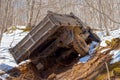 Truck stuck in a dirt