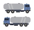 Truck tank icon illustrated in vector on white background Royalty Free Stock Photo