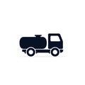 Truck Tank icon. Vector isolated transportation sign Royalty Free Stock Photo