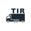Truck TIR icon Royalty Free Stock Photo