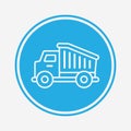 Truck toy vector icon sign symbol Royalty Free Stock Photo