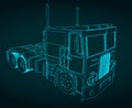 Truck tractor sketch