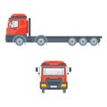 Truck tractors for building material