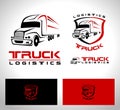 Truck Trailer Logo Royalty Free Stock Photo