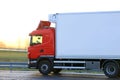 Truck Transport in the Morning Royalty Free Stock Photo