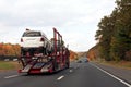 Truck Transporting Cars Royalty Free Stock Photo