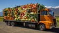 Truck Transporting Fresh Produce