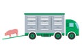 Truck for transporting livestock and pigs