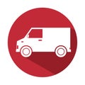 truck van delivery service design icon Royalty Free Stock Photo