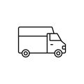 Truck vector icon. Lorry illustration sign. Autotruck symbol or logo. Royalty Free Stock Photo