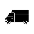 Truck vector icon. Lorry illustration sign. Autotruck symbol or logo. Royalty Free Stock Photo