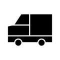 Truck vector icon. Lorry illustration sign. Autotruck symbol or logo. Royalty Free Stock Photo