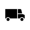 Truck vector icon. Lorry illustration sign. Autotruck symbol or logo. Royalty Free Stock Photo