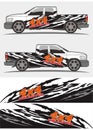 Truck and vehicle decal Graphics Kits design Royalty Free Stock Photo