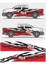 Truck and vehicle decal Graphics Kits design Royalty Free Stock Photo