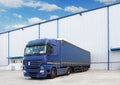 Truck, warehouse building Royalty Free Stock Photo