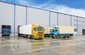 Truck in warehouse - Cargo Transport Royalty Free Stock Photo