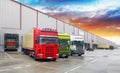 Truck at warehouse, Freight Transport