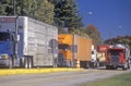 A truck weighing station in Ashville, North Carolina