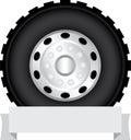 Truck wheel Royalty Free Stock Photo