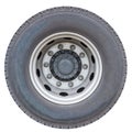 Truck wheel isolated on white background Royalty Free Stock Photo