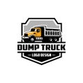 Trucking, Dump Truck logo vector Royalty Free Stock Photo