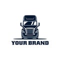 Trucking, freight truck logo vector.