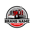 Trucking logo. Premium vector logo design isolated. Ready made logo concept