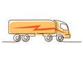 Trucking semi truck. Vehicle Icons European Truck Semitrailer.
