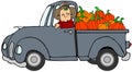 Truckload of pumpkins Royalty Free Stock Photo