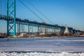 Trucks on Ambassador Bridge