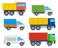 Trucks Cartoon Vector Models Collection