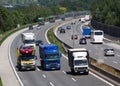 Trucks on the highway