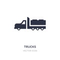 trucks icon on white background. Simple element illustration from Transport concept