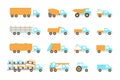 Trucks icons set Royalty Free Stock Photo