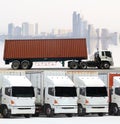 Transportation, import-export and logistics concept, Royalty Free Stock Photo