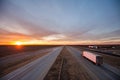 Trucks on the open road Royalty Free Stock Photo