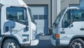 Trucks Parked at a Warehouse