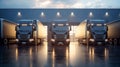 Logistics concept, cargo transportation, transport services and international