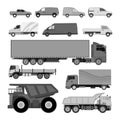 Trucks van vector illustration